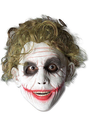 Dark Knight Costume Accessory, Mens Batman Joker Foam Mask and Wig