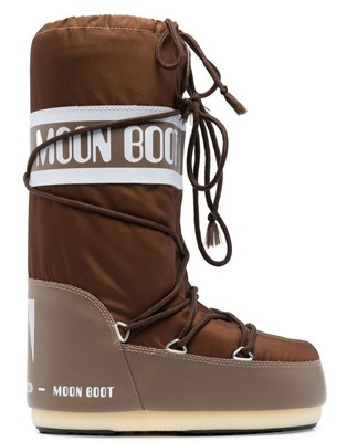 MOON BOOT ICON NYLON SHITAKE SNOW BOOTS WOMEN SHOES 14004400087