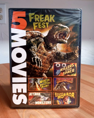 Freak Fest 5 Movie Collection DVD Giant Monsters Horror Sci Fi Factory Sealed