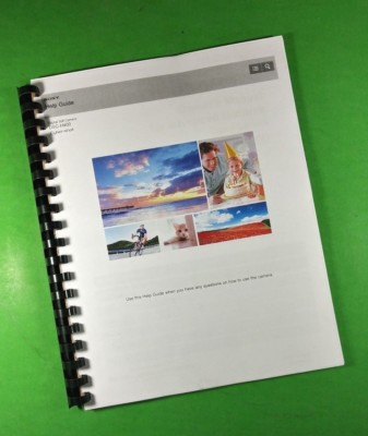 Owners Manual for Sony DSC H400 Camera 174 Pages W/Clear Covers!