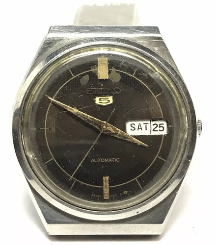 SEIKO - yotezo 1989) Seiko 5Y30-7000 dress watch with AKZO brand logo (NOS