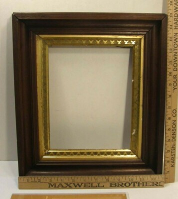 Late Victorian Transitional Period Intricate Picture Frames Matching PAIR Great Art Salvage
