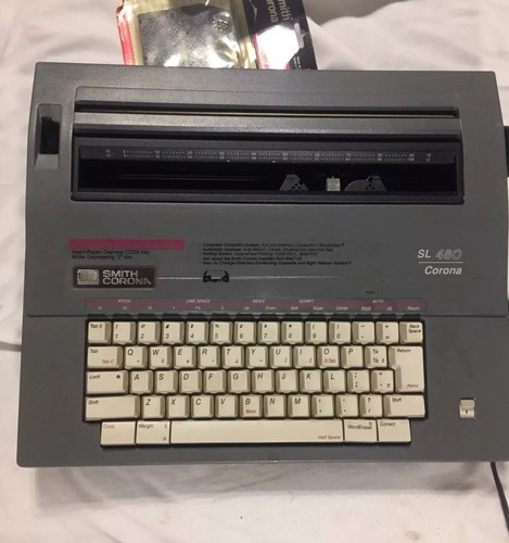 Vintage Smith Corona SL480  Electric Typewriter Model 5A - Works Great!