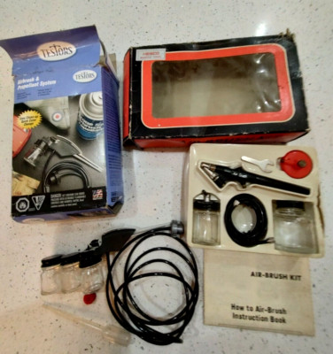 Lot of 2 Airbrush Kits (No Propellant)