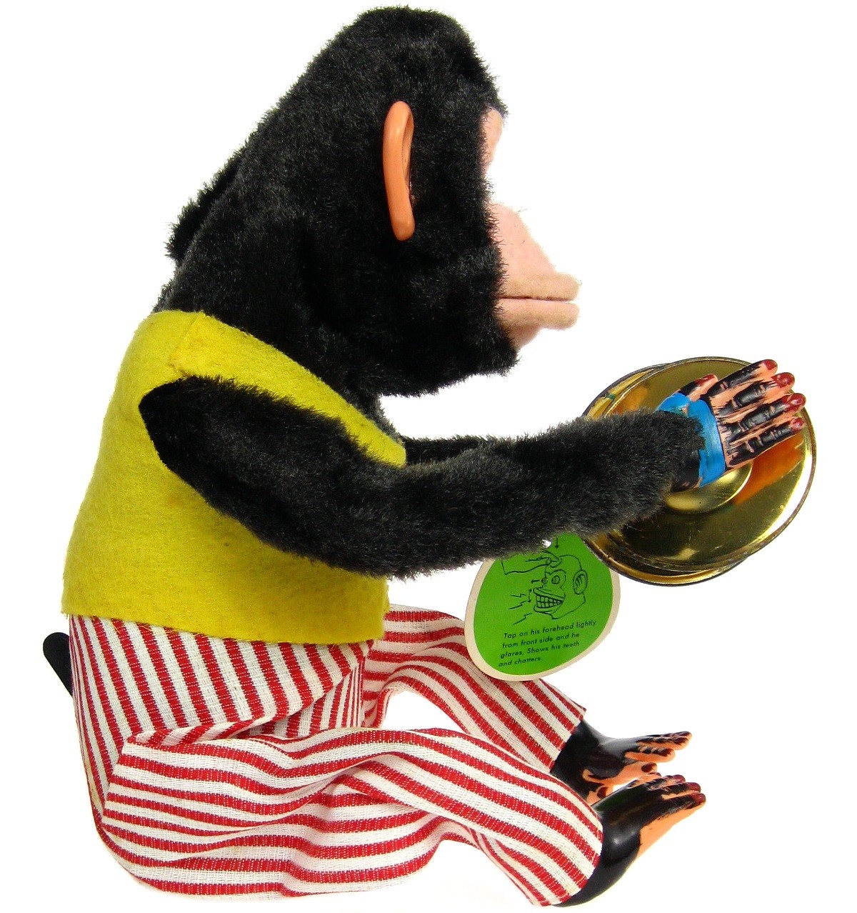 Vintage Daishin Japan Musical Jolly Chimp Toy Story Monkey w/Box & HangTag Works