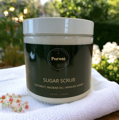 Sugar Scrub Coconut,Baobab Oil, Manuka Honey