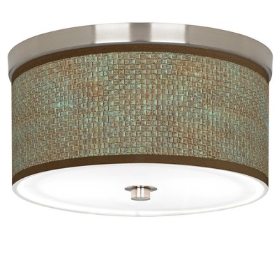 Interweave Patina Giclee Nickel 10 1/4'' Wide Ceiling Light