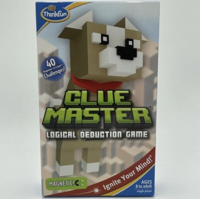 (NEW) Thinkfun Clue Master Logical Deduction Game Reasoning 40 Challenges