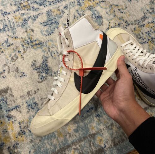 Nike Blazer Mid x OFF-WHITE The Ten 2017 Size 11.5 White Nike Blazer Mid x OFF-WHITE The Ten 2017 Size 11.5 White