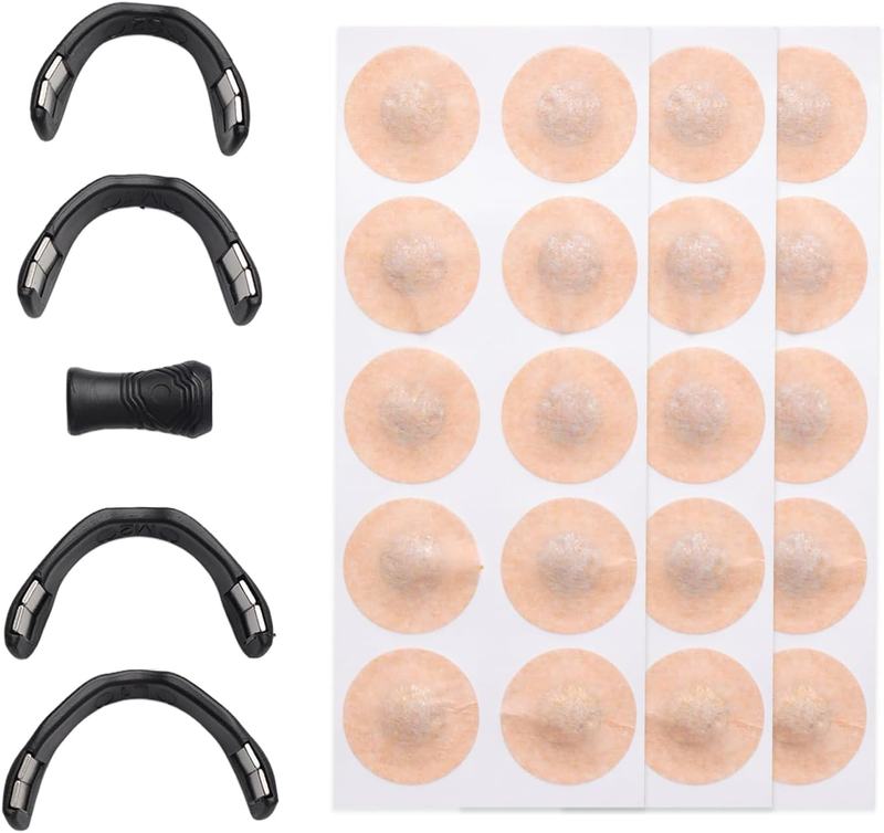 60-Pack Magnetic Nose Clips – Arc-Shaped Nasal Clips for Daily Wear, Unisex, Bla