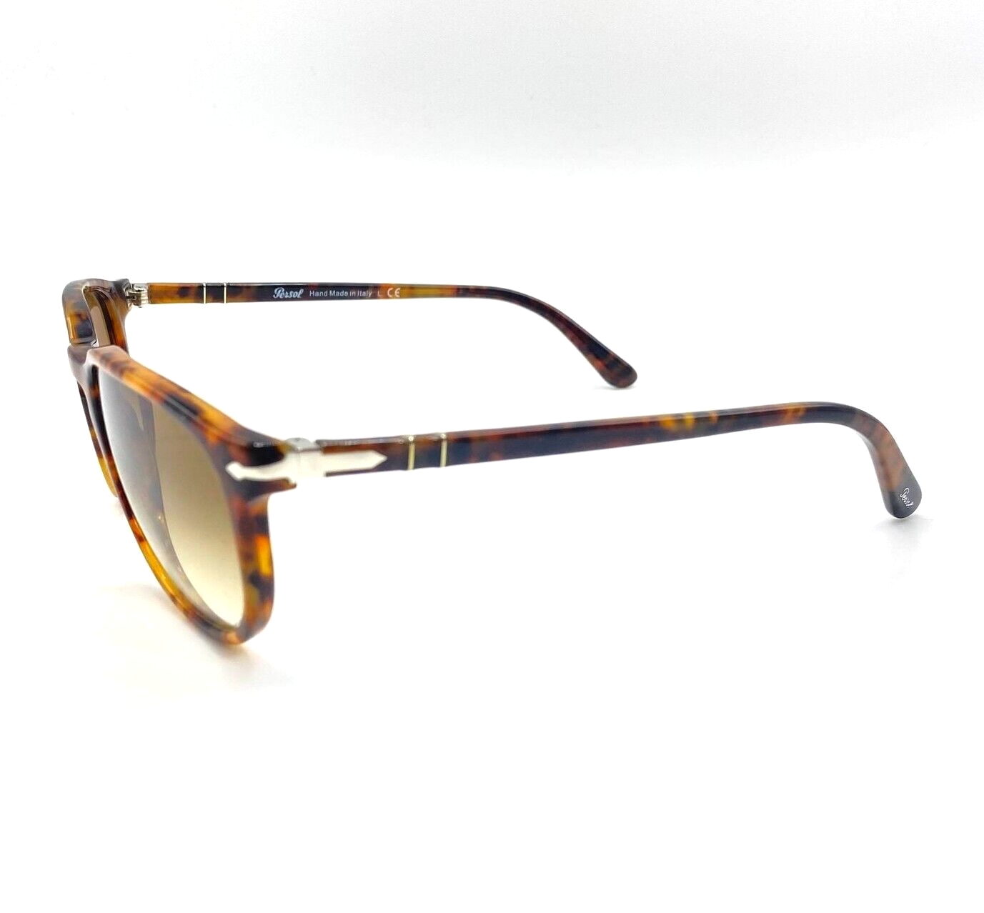 Pre-owned Persol Po3019s Sunglasses 108/51 Caffe'/crystal Brown Gradient Lens 55mm In Gray