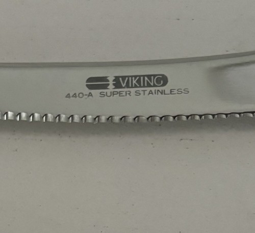 Vintage Viking 440-A Super Stainless Steel Serrated Fillet Knife