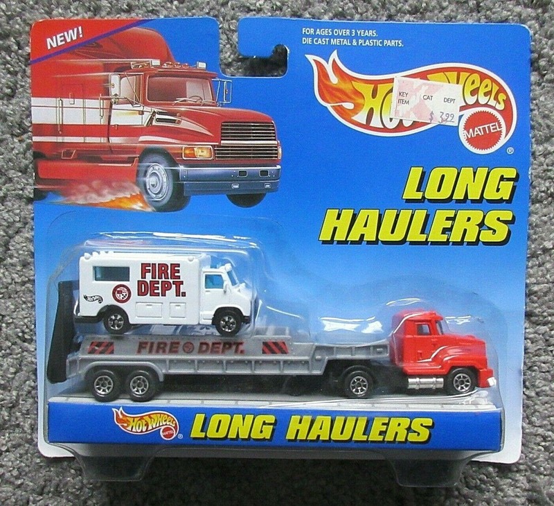 hot wheels pickup truck and trailer