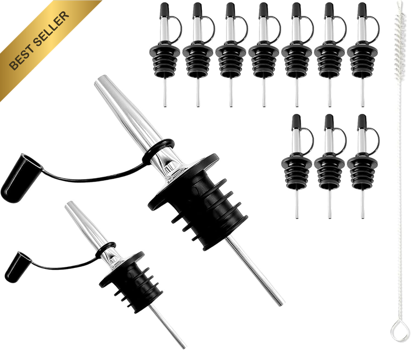 10 Stainless Steel Pourer Spouts, Stainless Steel Bottle Spout Pourer Suitable f