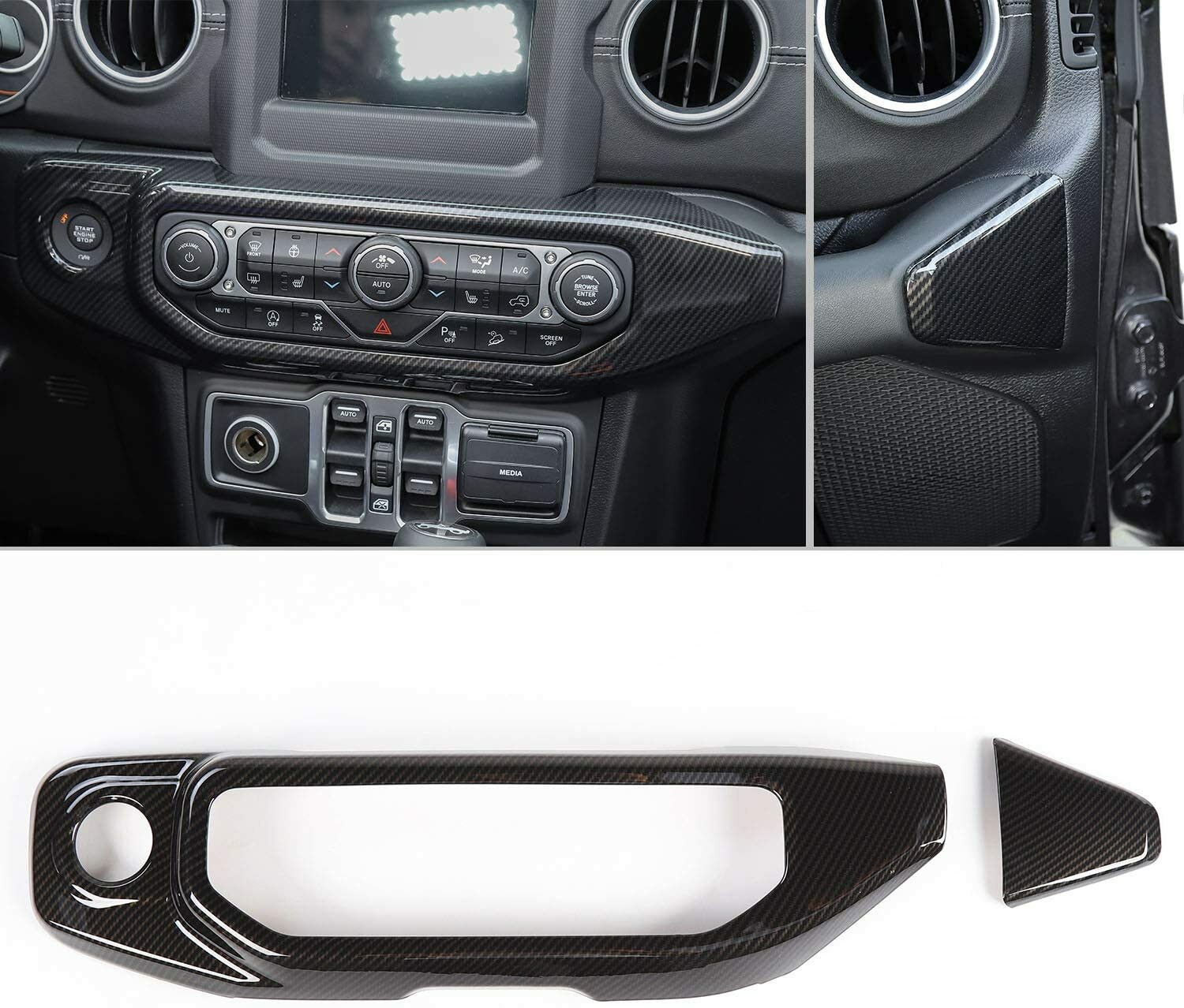 Control Panel Trim Cover For Jeep Wrangler Jl 2018+