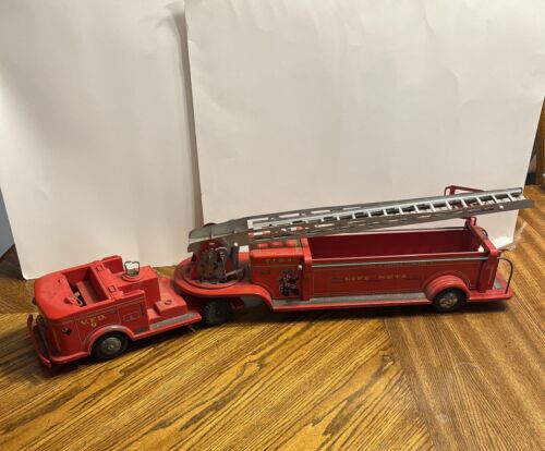 Vintage Marx Lumar V.F.D. Hook & Ladder Company 9 Life Net Vintage Marx Lumar V.F.D. Hook & Ladder Company 9 Life Net