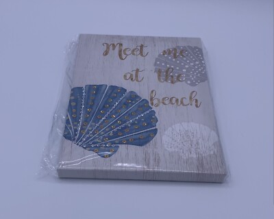 Wall Decor Beach Art Meet Me At The Beach Sign 6 x 9