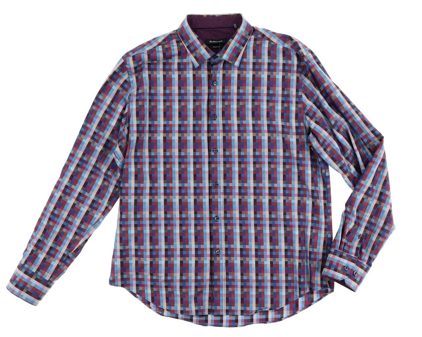 Bugatchi Assorted Shaped Fit Dress Shirt Sz XL 145917