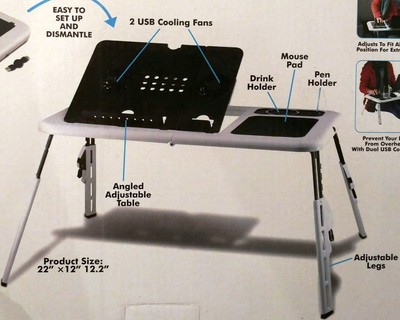Laptop Stand Holder Dual USB Cooling System Fine Life Products New in Package