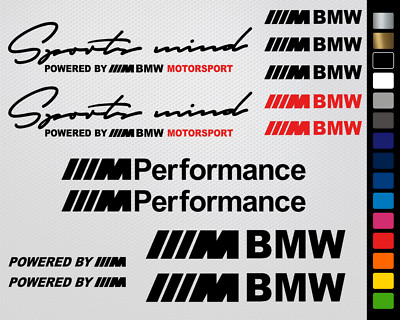 BMW Sports Mind Aufkleber M Performance Sticker M3 M5 M6 Auto Decal sport tuning