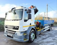 2013 DAF LF55.220 PALFINGER CRANE TRIPLE DROPSIDE 18T MANUAL 45,000 MILES EEV 