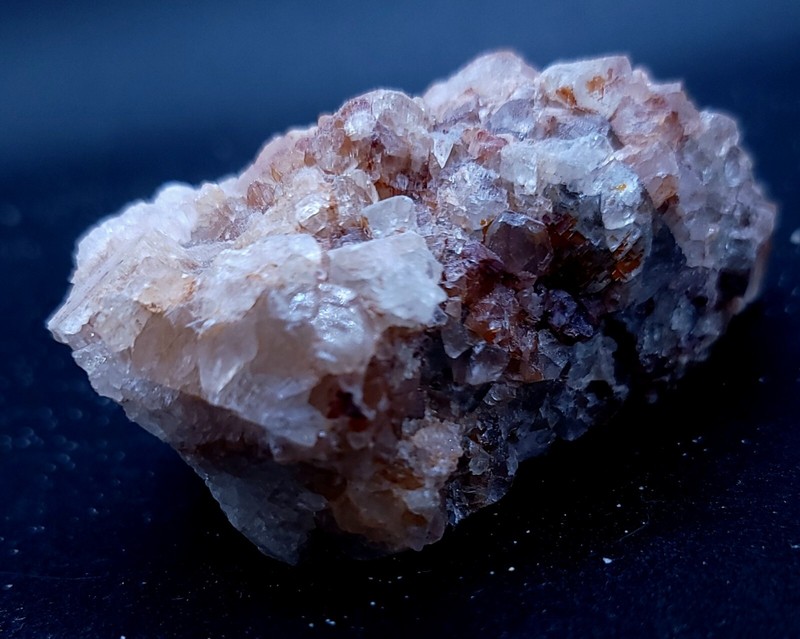 Fluorite Sur Quartz HÃ©MatoÃ¯De  Mine De Cuzac 8 Cm