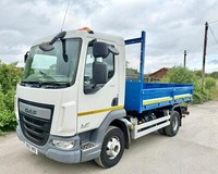 2017 DAF LF45,150 BRAND NEW TIPPER TARMAC CHUTES 7.5T MANUAL 73,000 MILE EURO-6