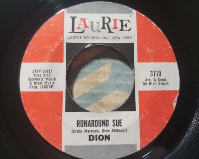 Dion - Runaround Sue / Runaway Girl - Laurie 3110  