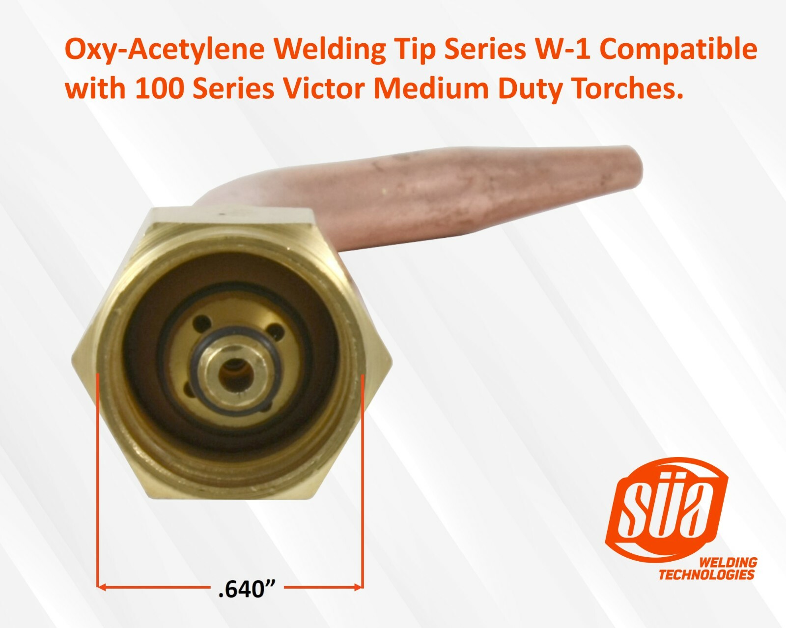 OxyAcetylene Welding Tips Model W1 Compatible with 100 Series Victor
