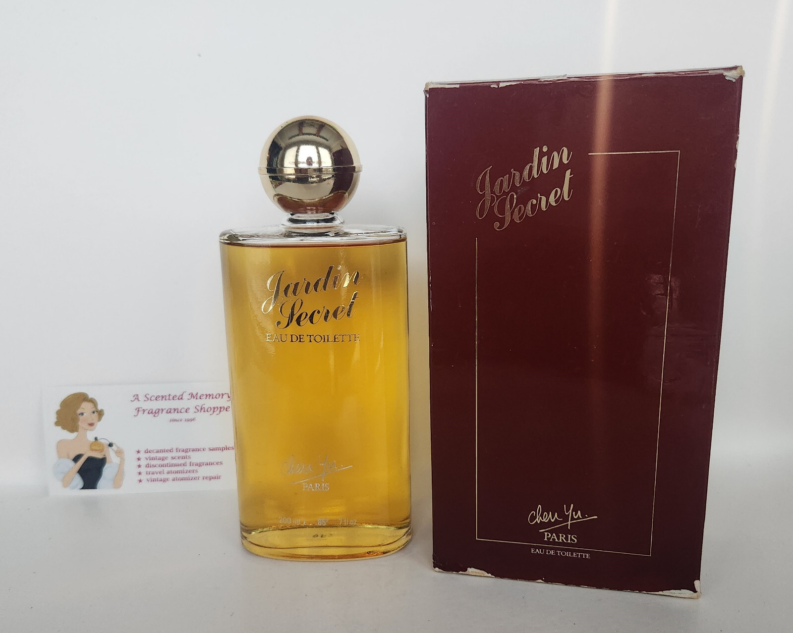 Vintage Jardin Secret floral perfume by Chen Yu ~ Huge 6.8
