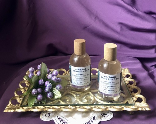 Rare! Set Of 2 Tru Fragrance Mens ~Vintage Sandalwood~ 3.4