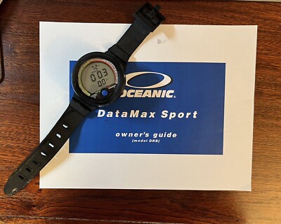 Oceanic DataMax Sport Scuba Dive Computer with Manual and Wrist Mount Boot