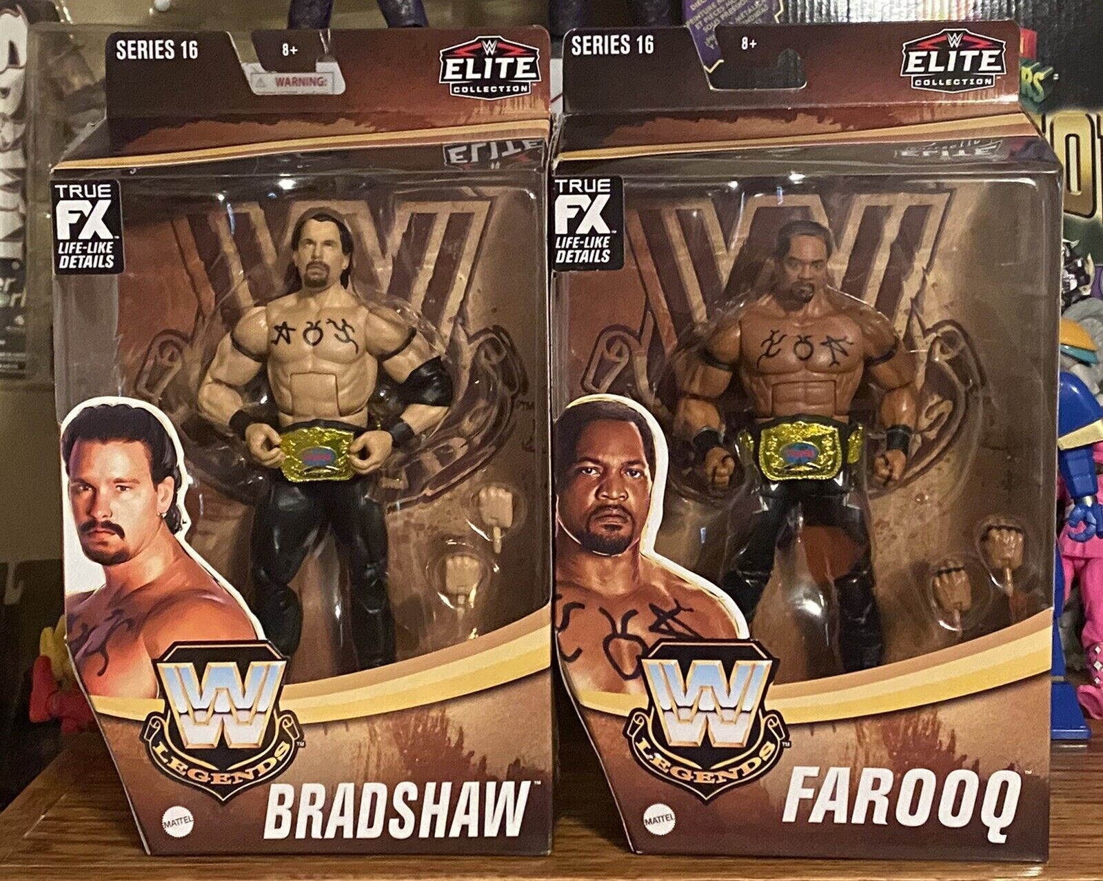 WWE LEGENDS ELITE FAROOQ \u0026 BRADSHAW ACOLYTES SERIES 16 WWF SET MINISTRY JBL  APA | eBay