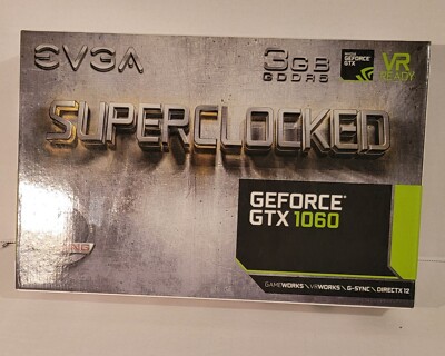 Brand New Sealed!EVGA GeForce GTX 1060 3GB GDDR5 Graphics Card (03G-P4-6162-KR)