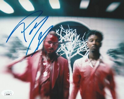 POST MALONE ROCKSTAR AUTOGRAPHED 8X10 PHOTO - JSA COA