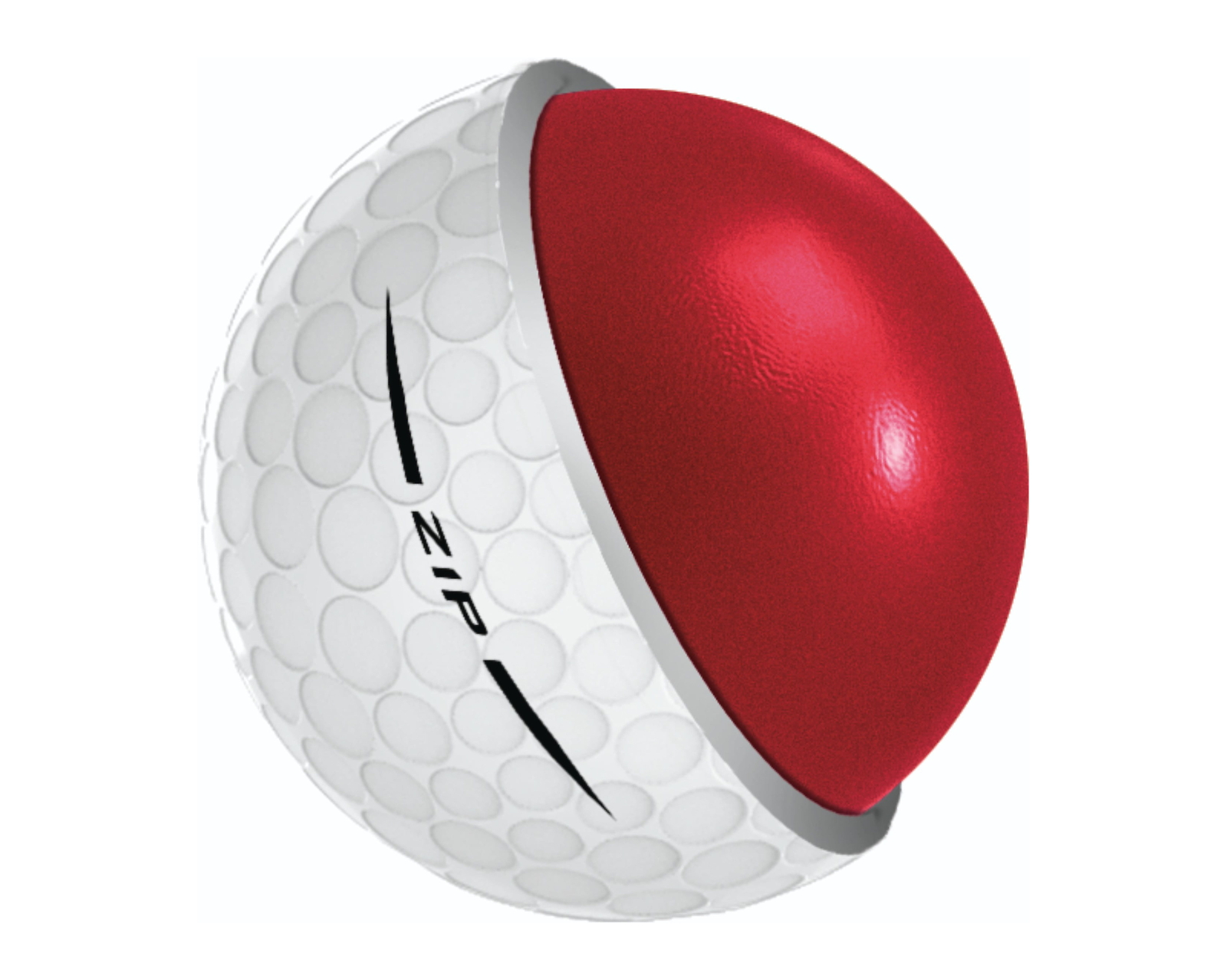 Staff Zip Double Dozen Golf Balls, White, 24-Pack
