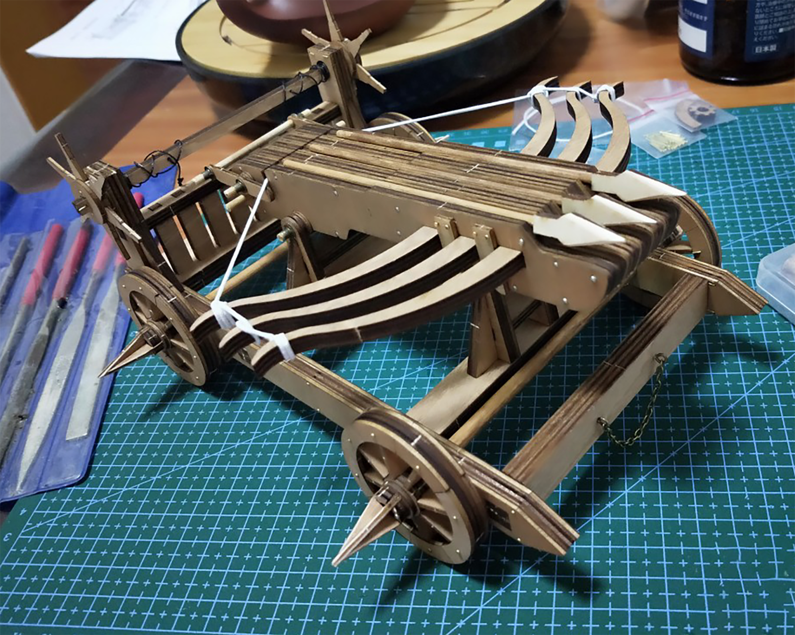 Toystub 3D Wooden Puzzles Trebuchet Model Kits Construciton Craf Model Toys Gift