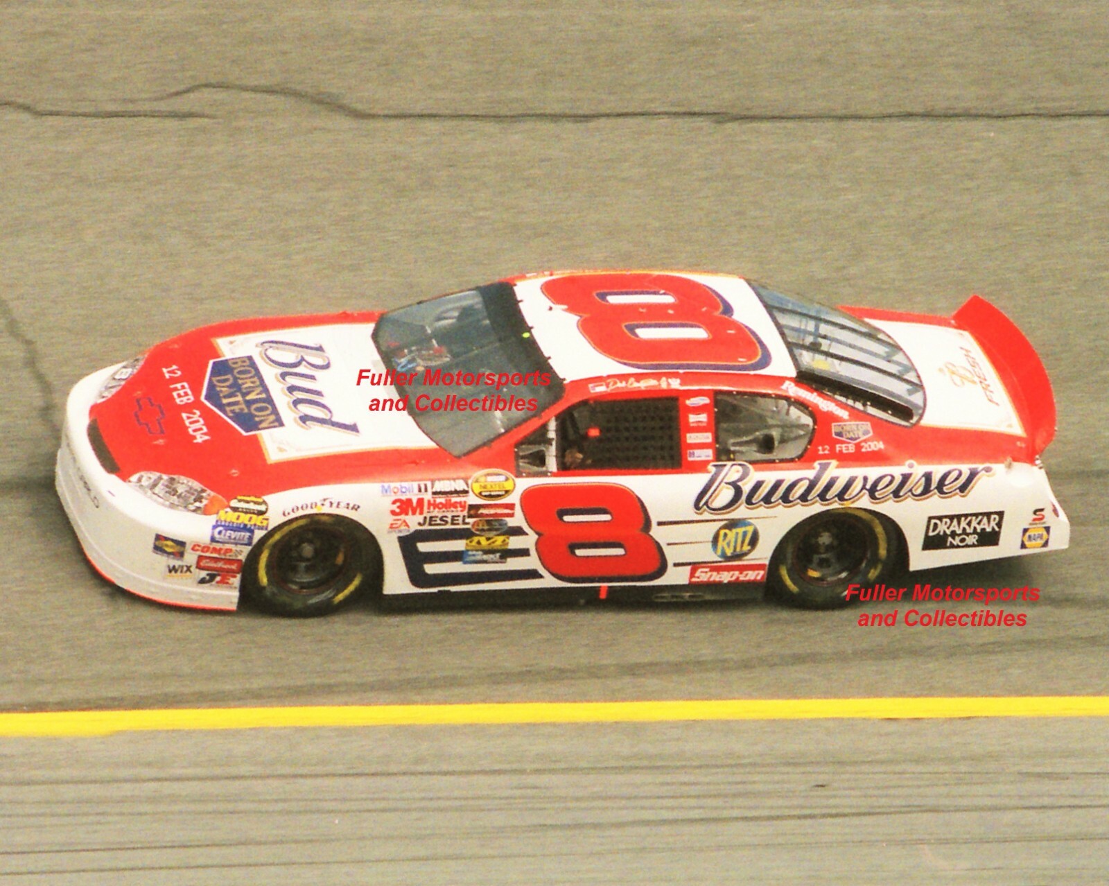 DALE EARNHARDT JR WINS 2004 DAYTONA 500 #8 BUD BORN ON DATE