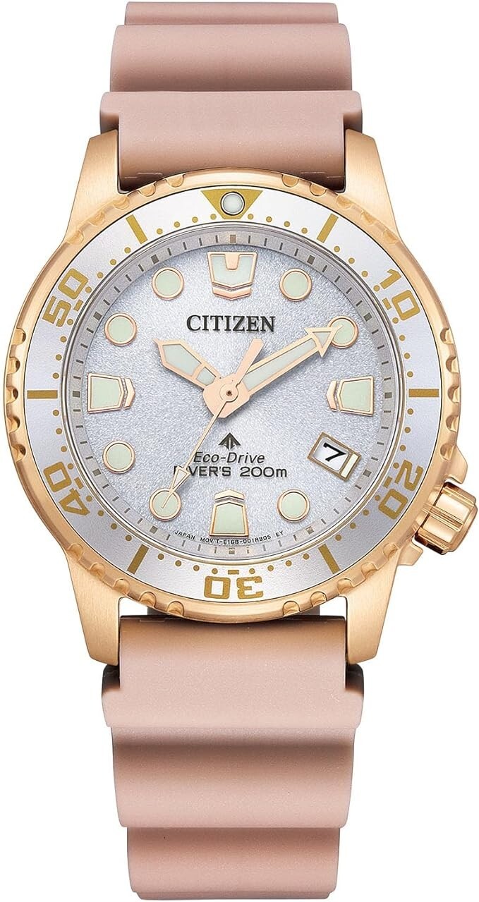 Pre-owned Citizen Promaster Eo2023-00a Marine Eco-drive Solar Diver 200ｍ Women's Watch