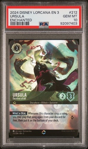 U*A様 Disney Lorcana エルサ エンチャンテッド　PSA10 高い素材】 Disney Lorcana エルサ エンチャンテッド PSA10