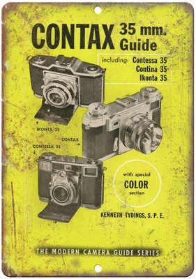 Contax 35 mm Film Camera Contessa Contina 12'' x 9'' reproduction metal sign