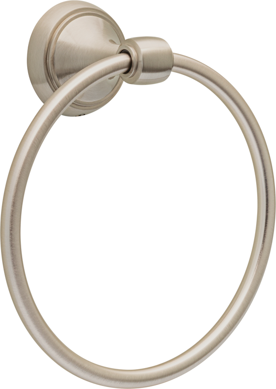 Ring, Towel Holder, Satin Nickel, Silver
