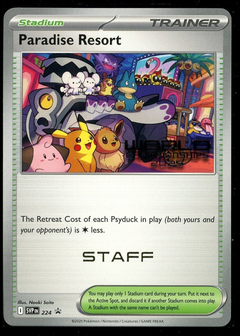 Pokemon World Championship 2025 STAFF Paradise Resort SVP