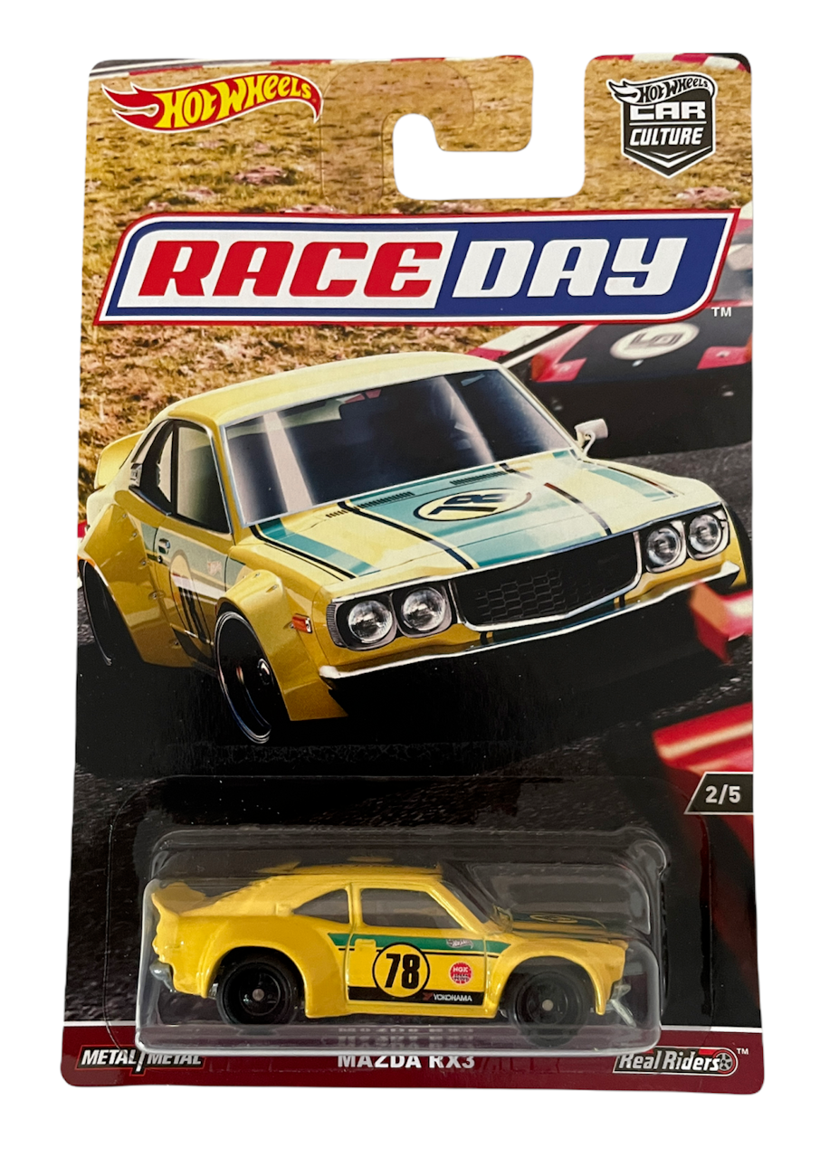 ホットウィール　RACE DAY　レースデイ　RX3 Hot Wheels Mazda RX3 - Race Day - Combined Postage Available