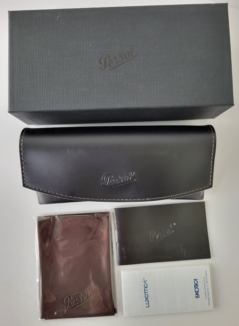 Pre-owned Persol 649 Sunglasses Light Havana 96/33 Authentic Size 54m In Brown