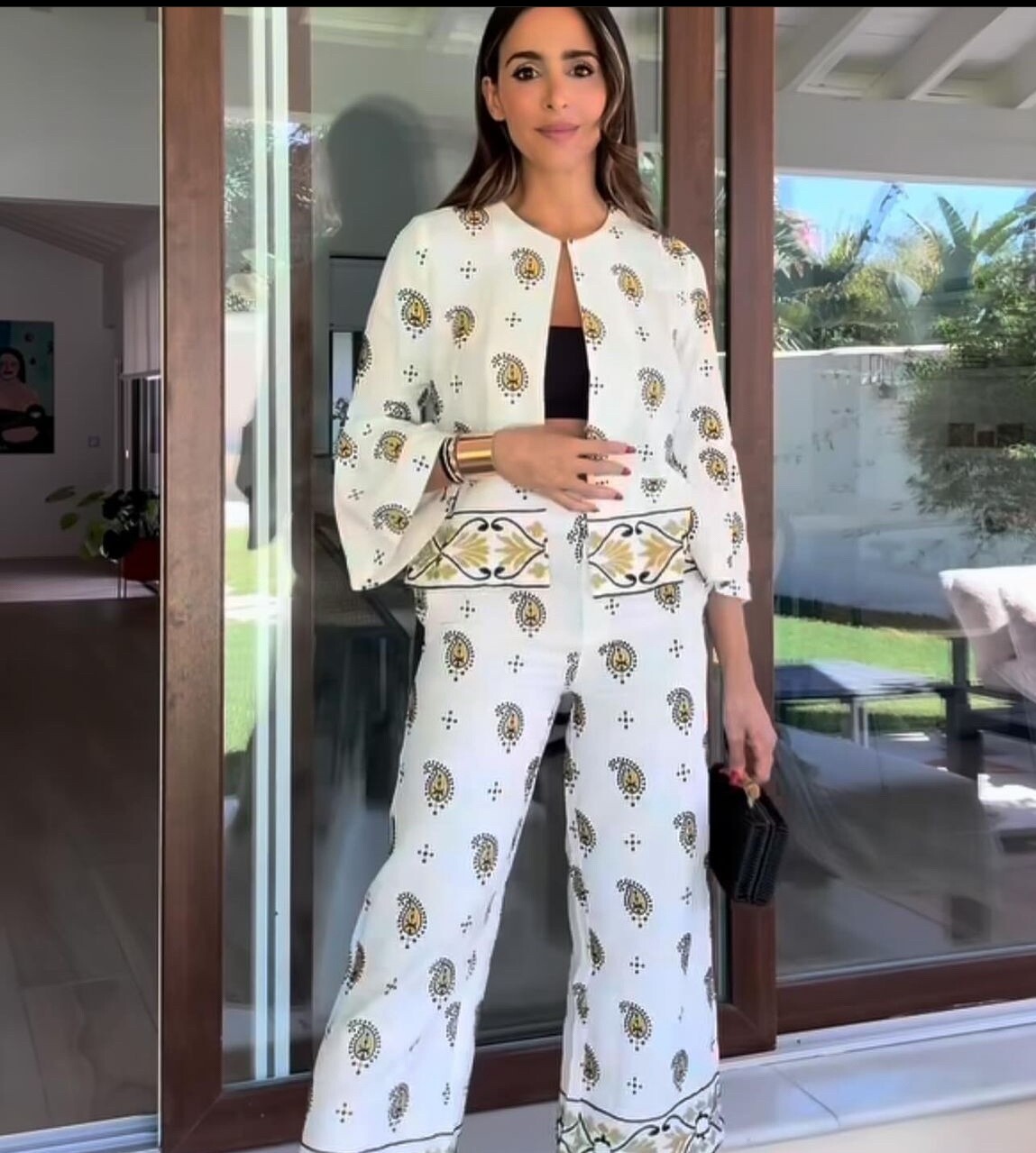 ZARA SS24 SIZE S, M EMBROIDERED OPEN FRONT BLAZER CARDIGAN