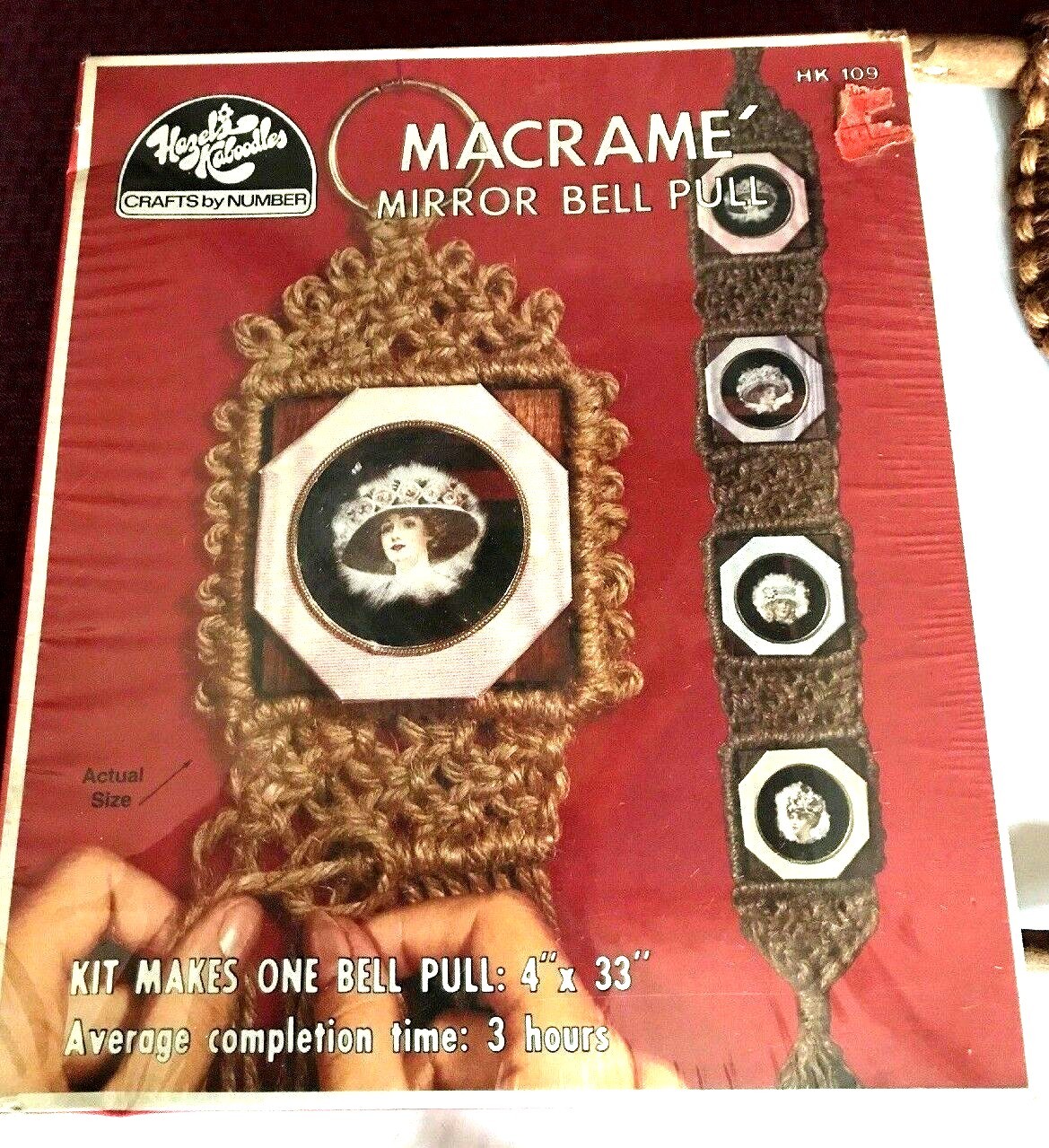 OWL MACRAME & NEW ** MACRAME BELL PULL KIT HAZELS KABOODLES CRAFTS BY NUMBER