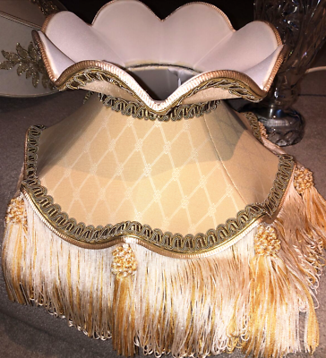 Pale gold sale lampshade