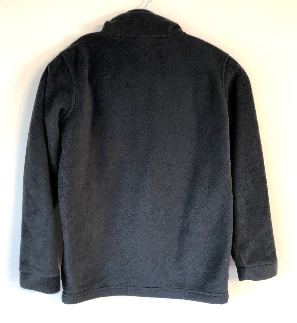 Columbia Classic Black Fleece Jacket Size Youth Medium 10-12 Full Zip Up