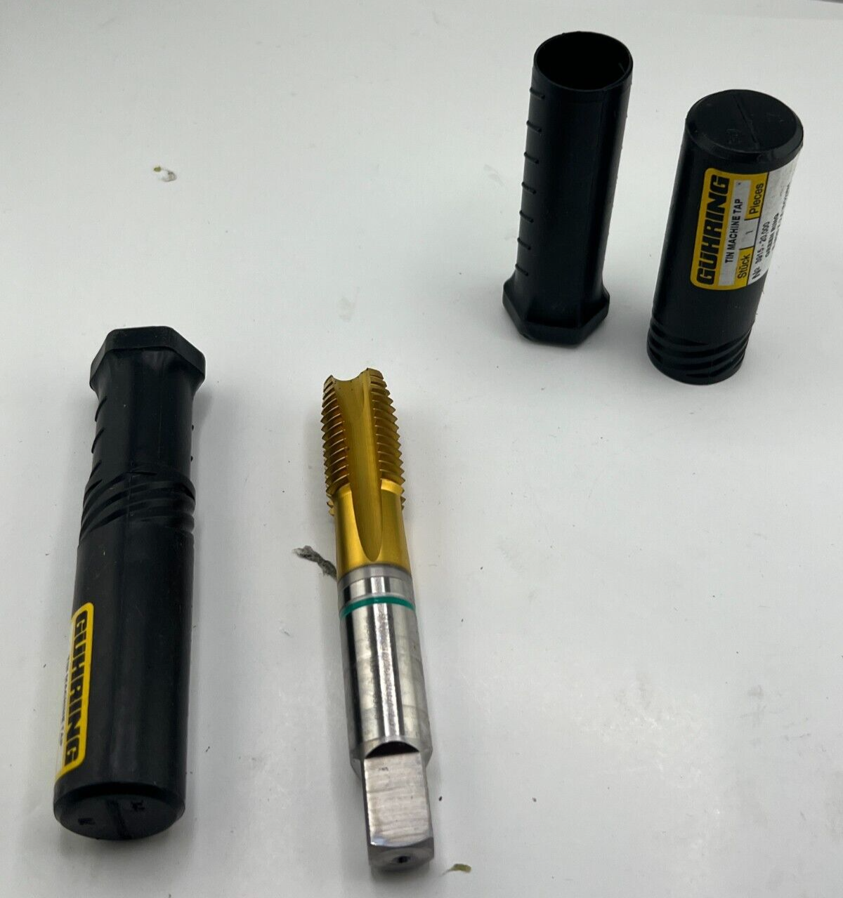 Guhring M20 × 2.5 4FL 6H Cobalt Spiral Point Plug Green Ring Guhring M20 × 2.5 4FL 6H Cobalt Spiral Point Plug Green Ring